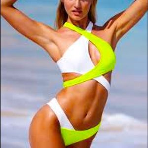 Victoria’s Secret Color Block Wrap Bikini Set